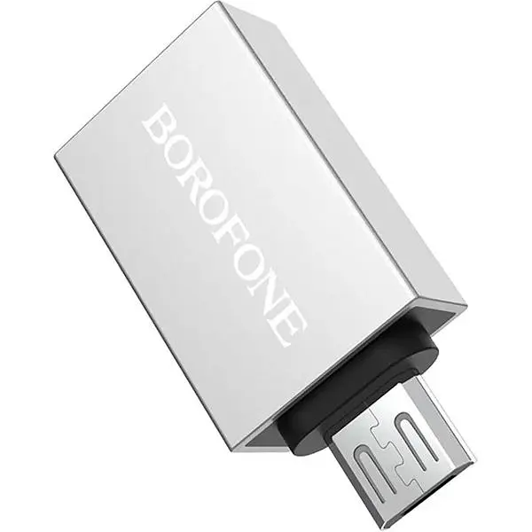 Перехідник Borofone BV2 adapter USB-A to Micro-USB/converter/OTG support/USB 3.0 - фото 4