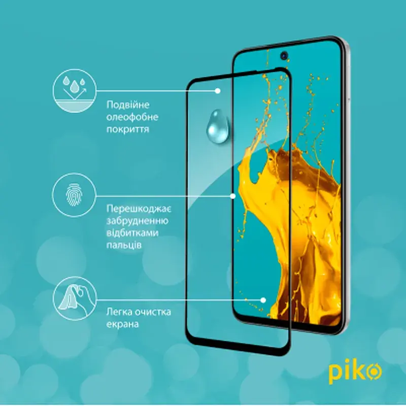 Скло захисне Piko Full Glue Tecno Spark 30C Black (1283126599378) - фото 4