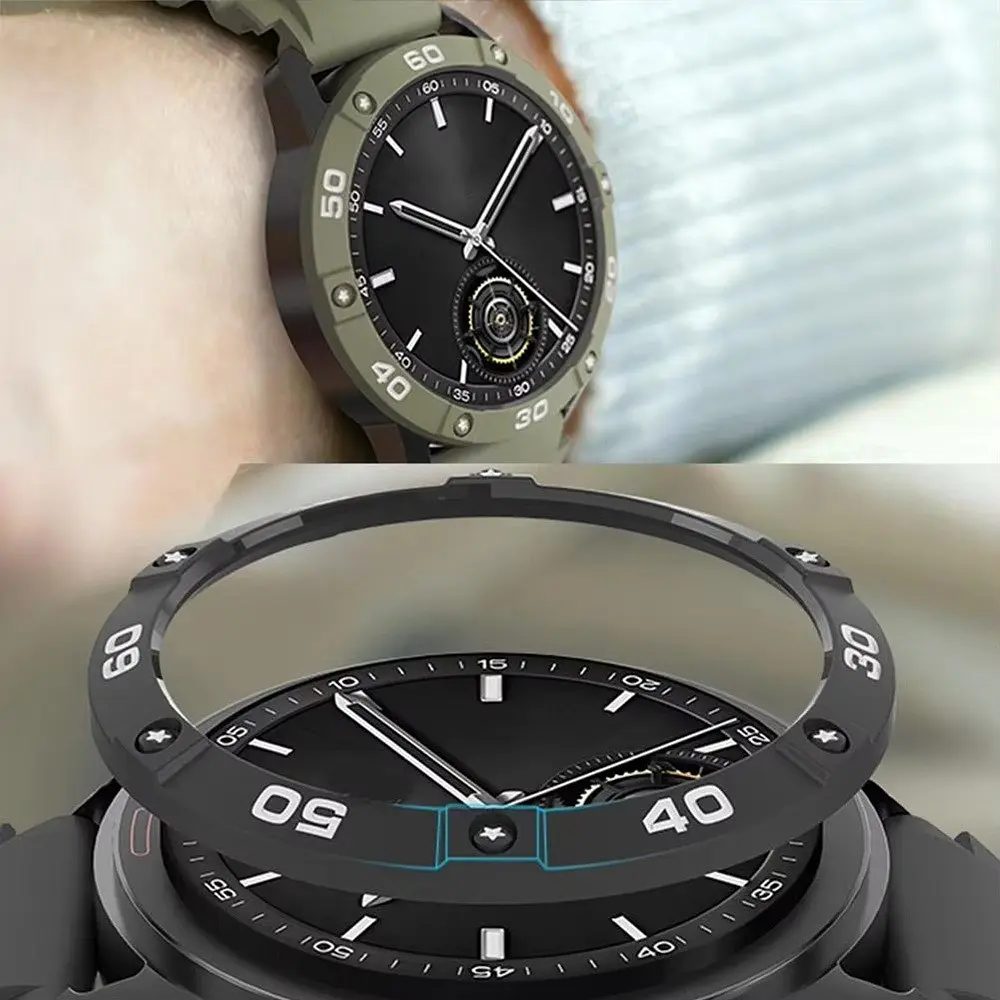 Безель Sikai для смарт-часов Xiaomi Watch S3 Black-yellow - фото 5