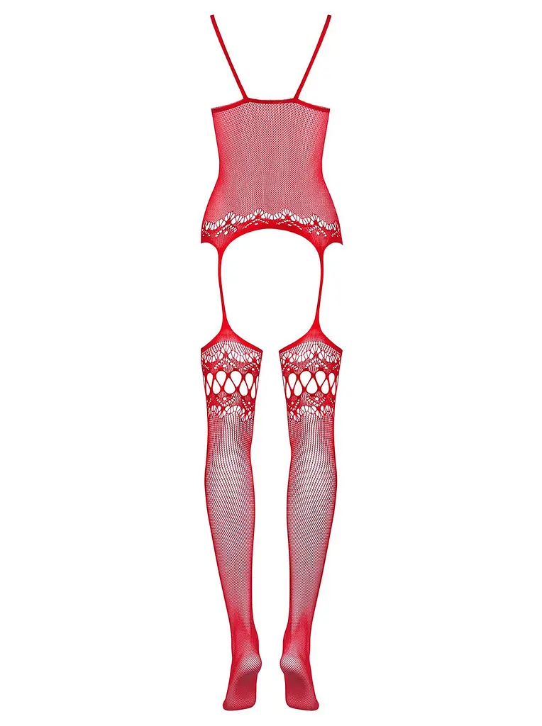 Комбінезон Obsessive F214 S/M/L червоний - фото 4