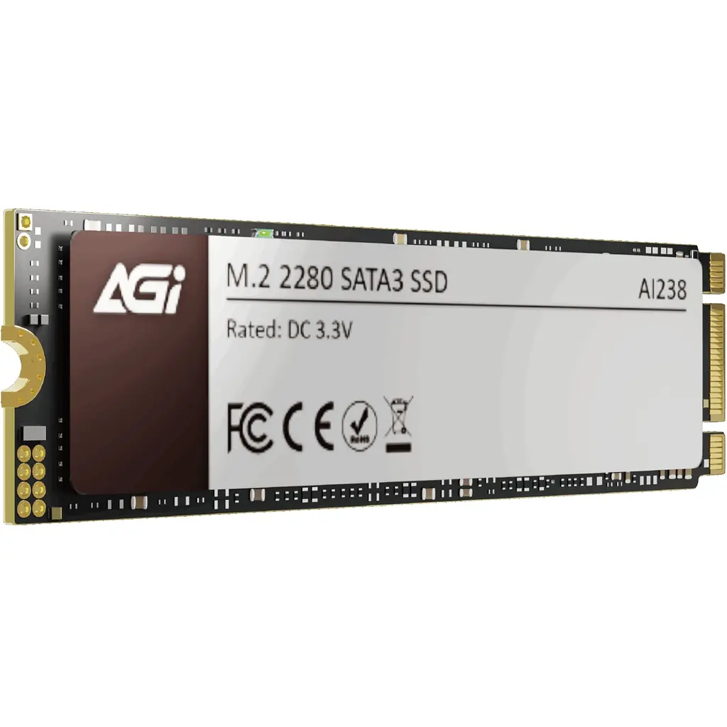 SSD 512Gb AGI AI238 M.2 2280 SATA 2.5" 3D NAND QLC, Retail - фото 2