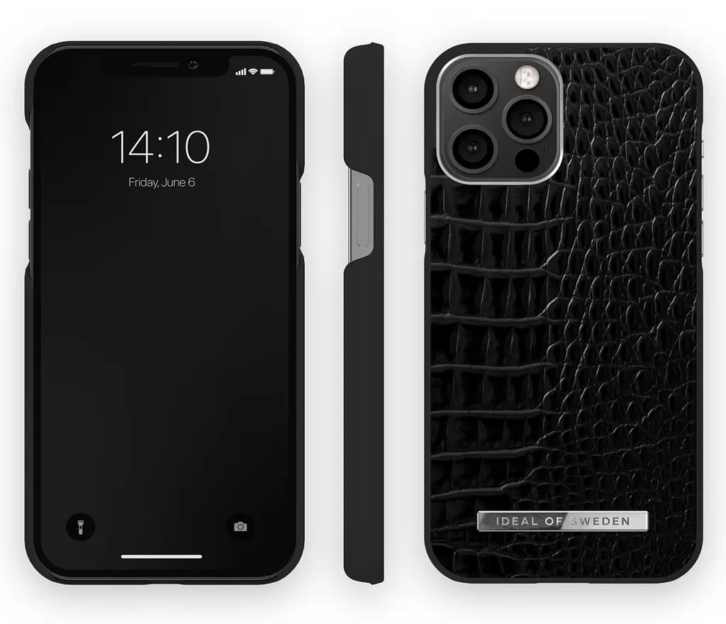 Протиударний чохол iDeal of Sweden Atelier MagSafe для iPhone 12 Pro Neo Noir Croco - фото 4