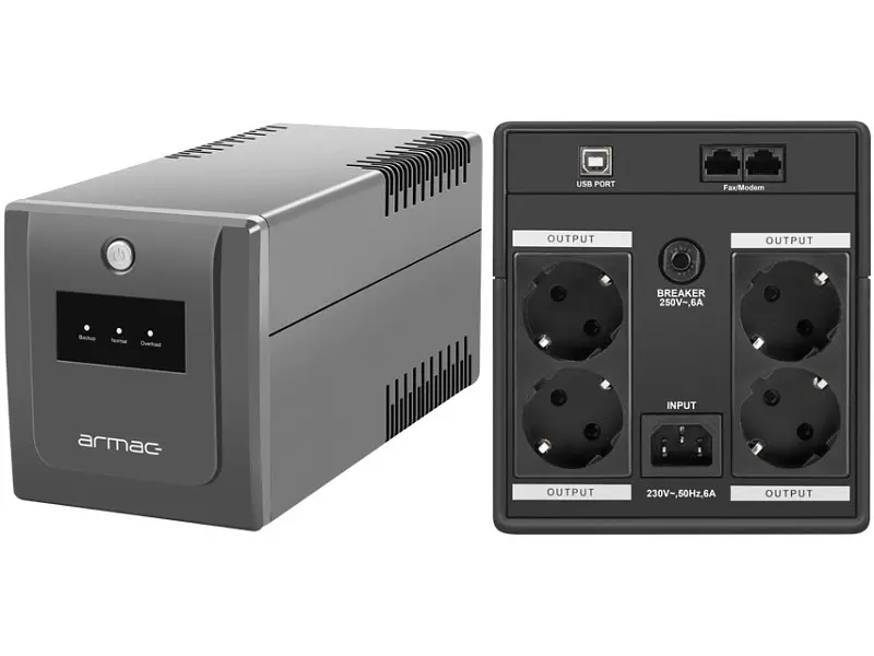 Лінійно-інтерактивний ДБЖ ARMAC Home 1000F Schuko F (H/1000F/LED) - фото 2