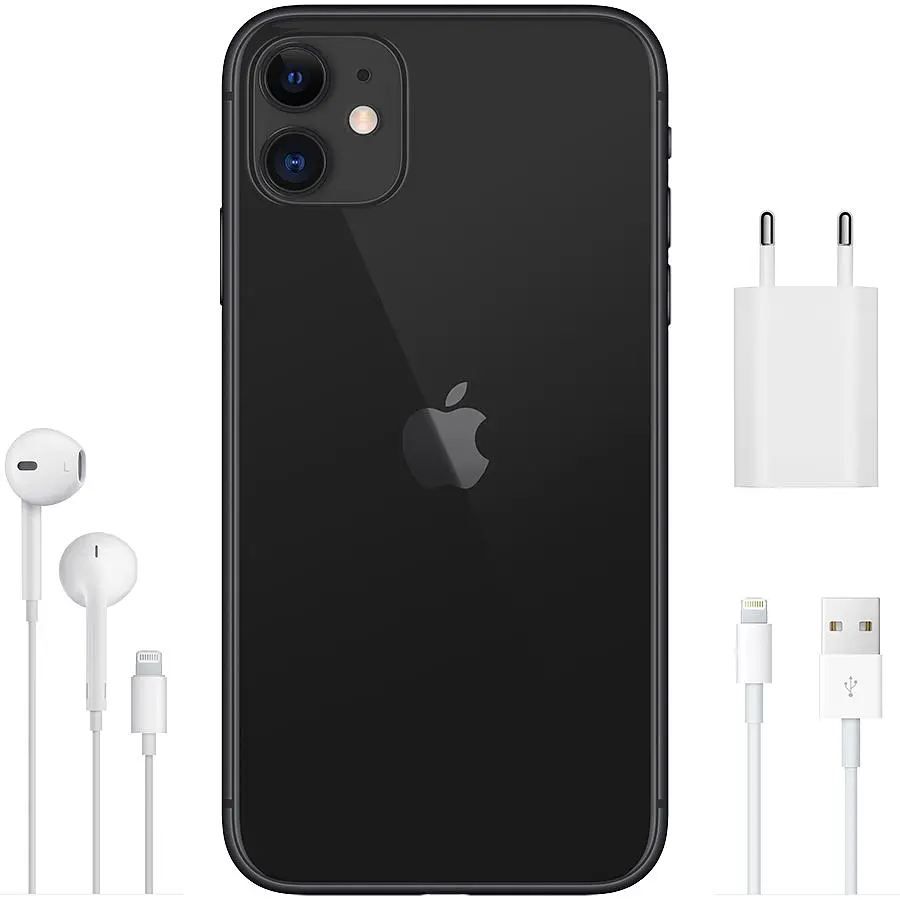 Смартфон iPhone 11 128GB Model A2221 Grade A Seller Refurbished Black - фото 3