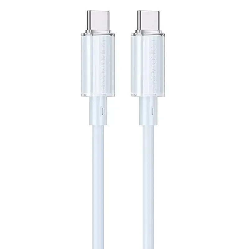 Дата кабель Borofone BX112 Lemon Type-C to Type-C 60W (1m) Blue