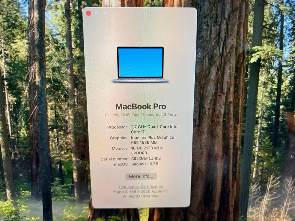 Ноутбук Apple MacBook Pro 13" A1989 i7-8559U/16/500 (C02XM6F1JHD2) Б/в - фото 9