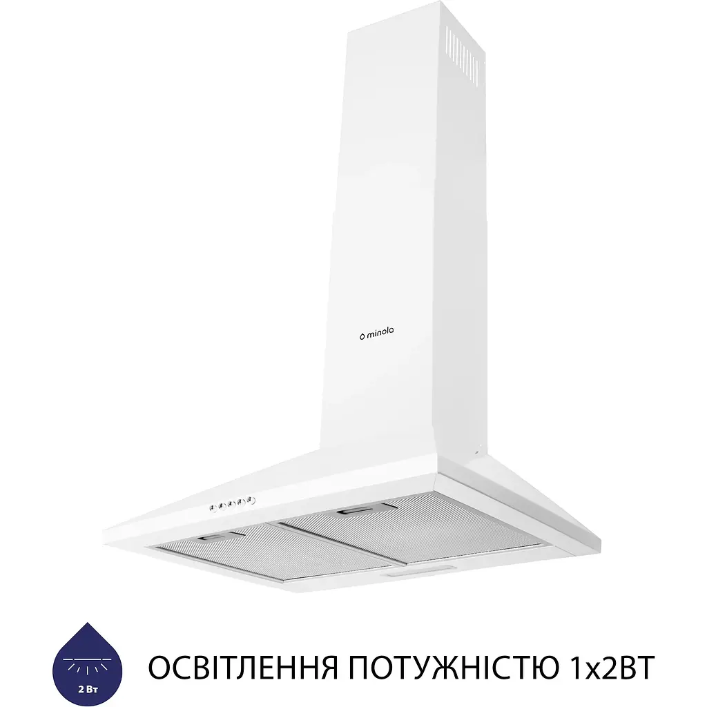Витяжка Minola HK 5214 WH 700 LED - фото 2