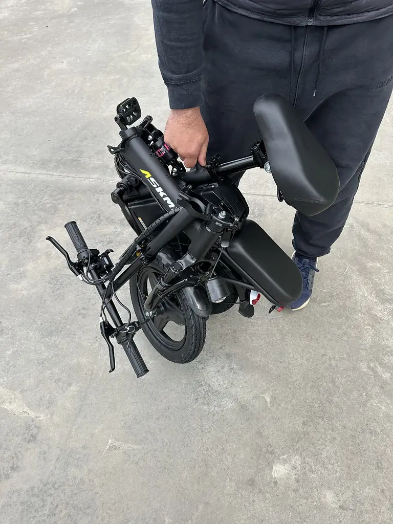 Мини электровелосипед двухместный Askmy U15 (500W, 18Ah) - фото 7