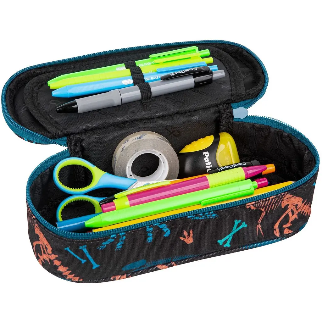 Пенал на молнии CoolPack Campus Fossil, с органайзером для ручек, 23х9х5 см (F062700) - фото 2