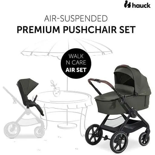 Універсальна коляска 2 в 1 Hauck Walk N Care Air Dark Olive, темно-оливковий (16549-2) - фото 11
