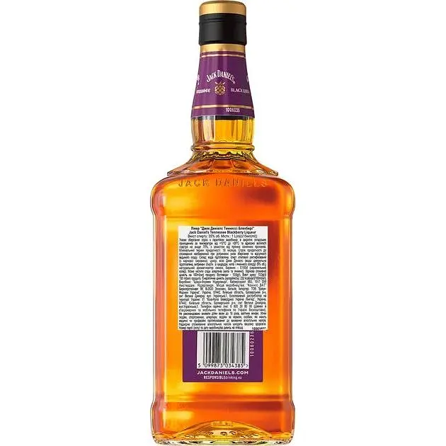 Лікер Jack Daniel's Tennessee Blackberry 35% 1 л - фото 4