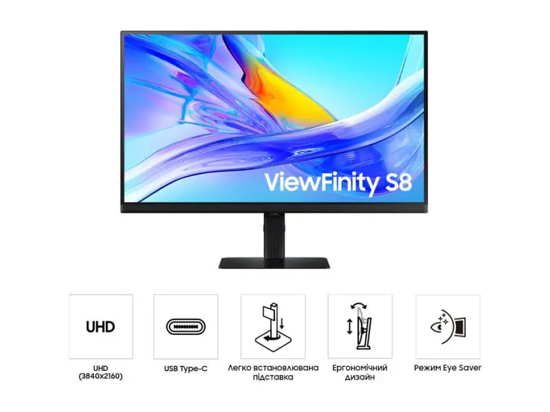 Монітор Samsung LS27H804UAIXUA - фото 12