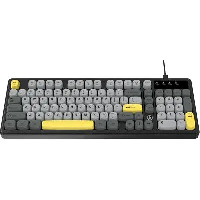 Клавіатура Ajazz AF98 USB UA Black/Grey/Yellow (AF98-BGY) - фото 4