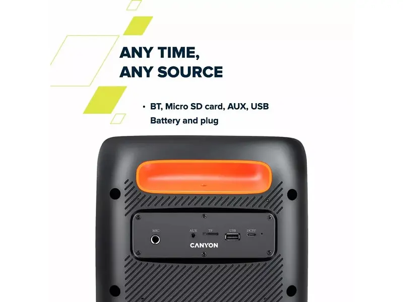 Портативна колонка Canyon OnFun 5 Black (CNE-PBSP5) - фото 7