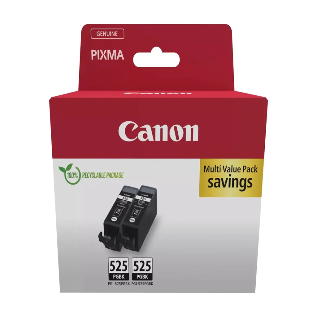 Картридж Canon PGI-525 Pigment Black Twin Pack, 2*19 ml (4529B017)