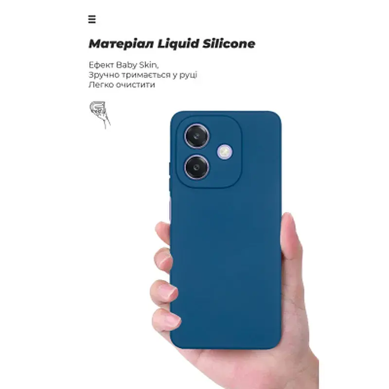 Чохол до мобільного телефона Armorstandart ICON OPPO A3 4G / A3x 4G / A40m 4G Camera cover Dark Blue (ARM89238) - фото 7
