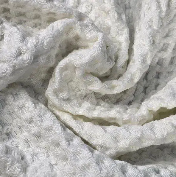 Набір банних рушників із льону 6 шт. 140х70 см L&M Home Textiles DT-517-72 вафельні рушники пастельні кольори в наборі - фото 4
