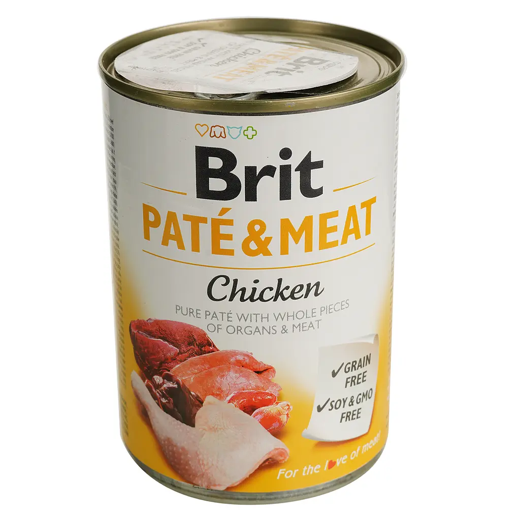 Вологий корм для собак Brit Pate & Meat Chicken з куркою 400 г - фото 2