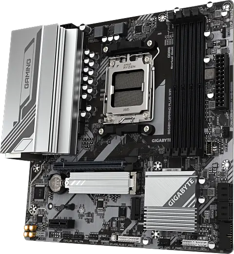 Материнська плата Gigabyte B650M Gaming Plus Wi-Fi Socket AM5 (B650M GAMING PLUS WF) - фото 2