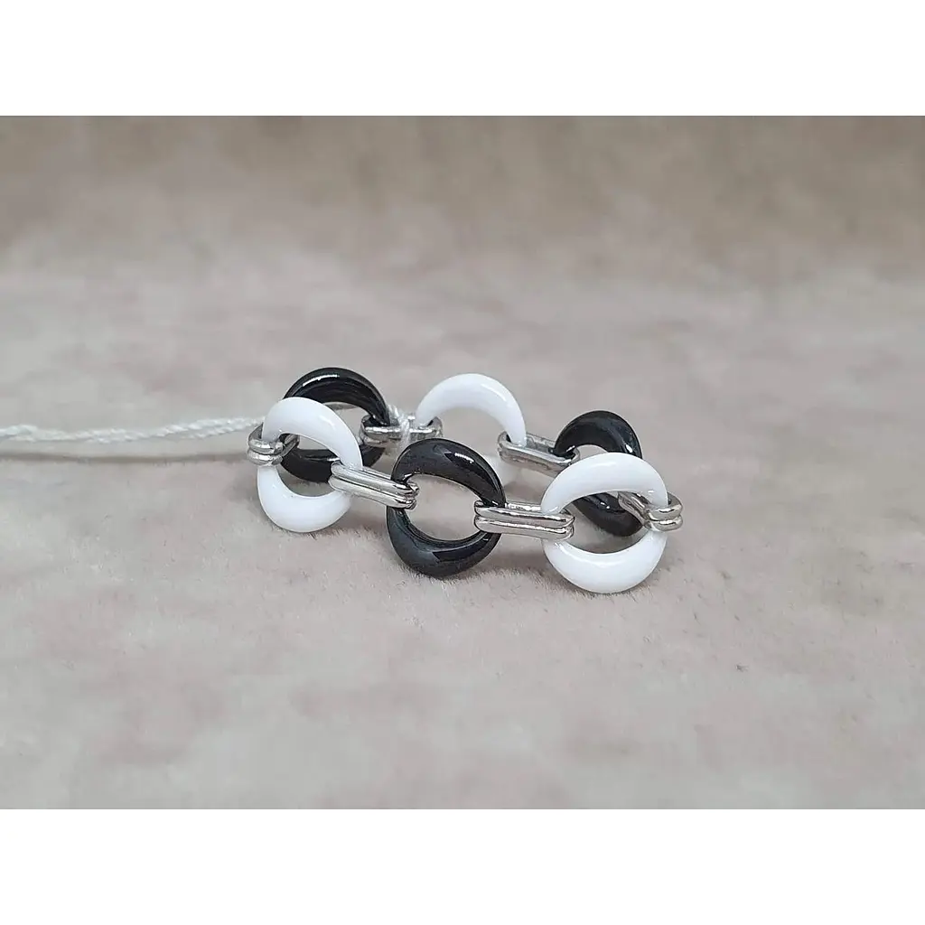 Серебряное кольцо Aurora с керамикой. С1144ЧБ 19 - фото 3