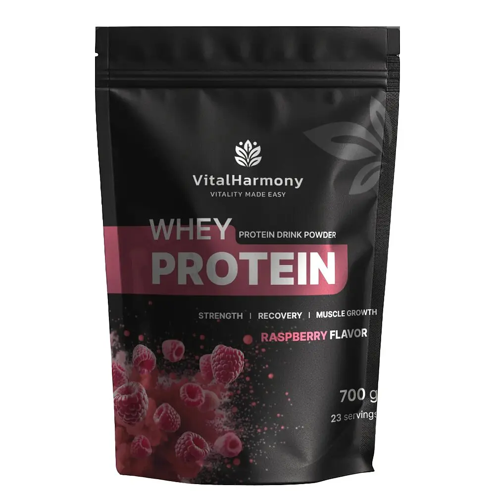 Сироватковий протеїн VitalHarmony Whey Protein, 700 грам - Малина