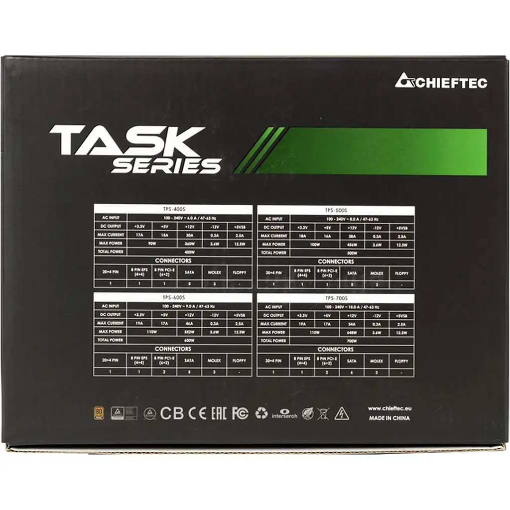 Блок живлення Chieftec Task 700W (TPS-700S) [150119] - фото 6