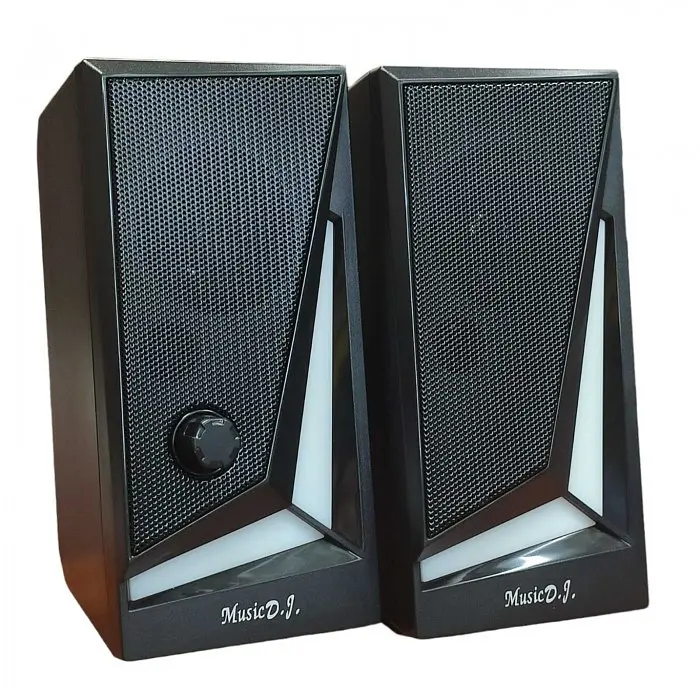 Компьютерные колонки акустика 2.0 USB Music D9 MJ-100 с RGB подсветкой - фото 2