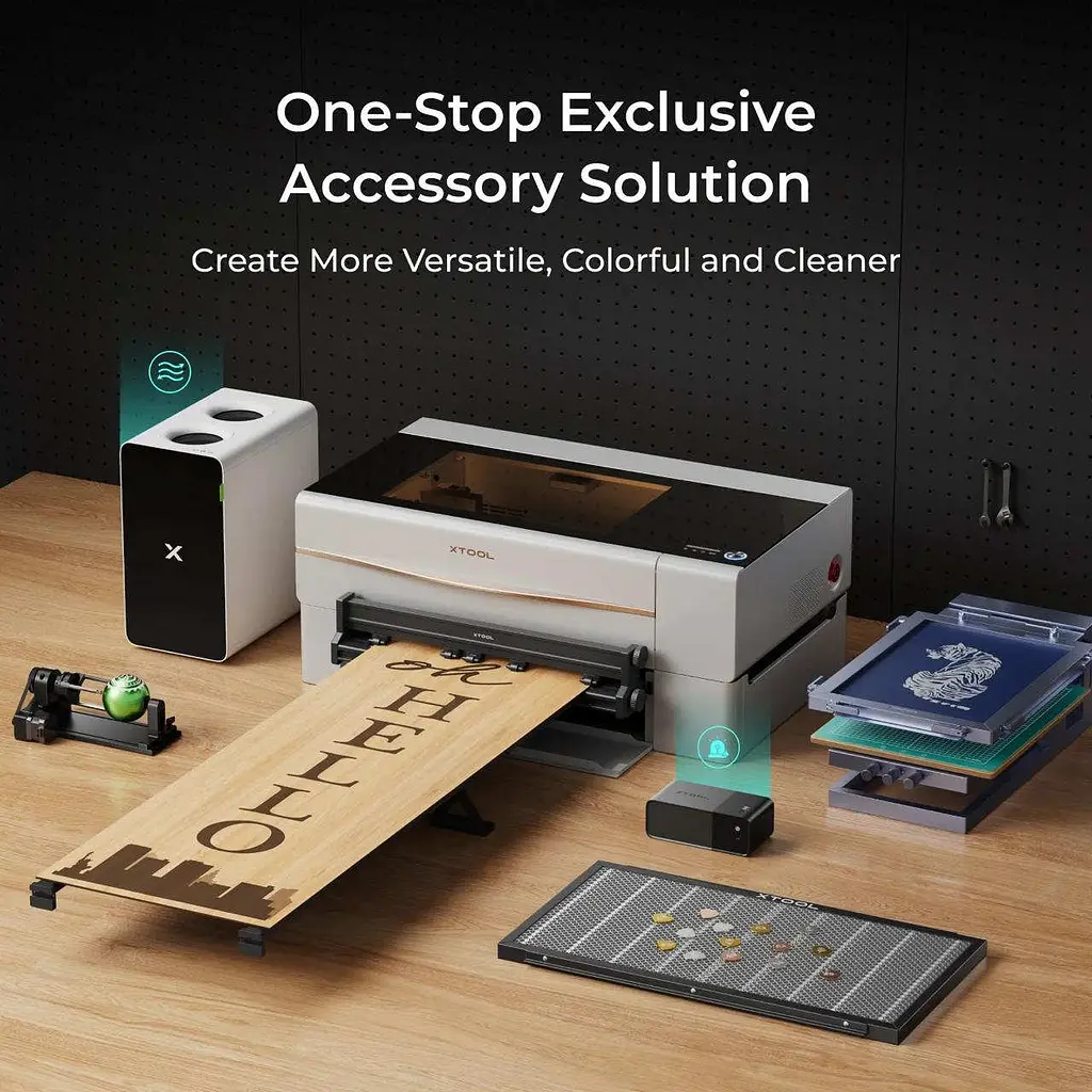 Лазерний гравірувальний верстат xTool P2S 2-в-1 Cірий (P2S-GY) - фото 2