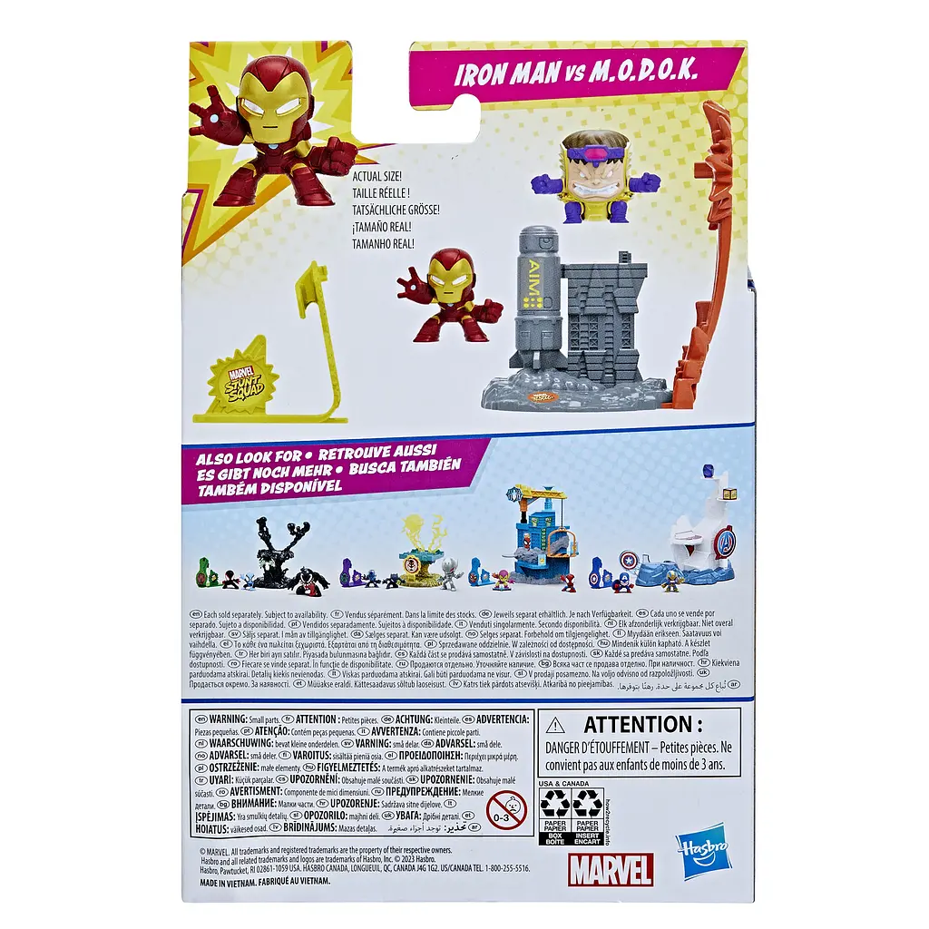 Набір іграшковий Hasbro Marvel Stunt Squad Герой проти лиходія Iron Man vs M.O.D.O.K (F6895_F7065) - фото 3