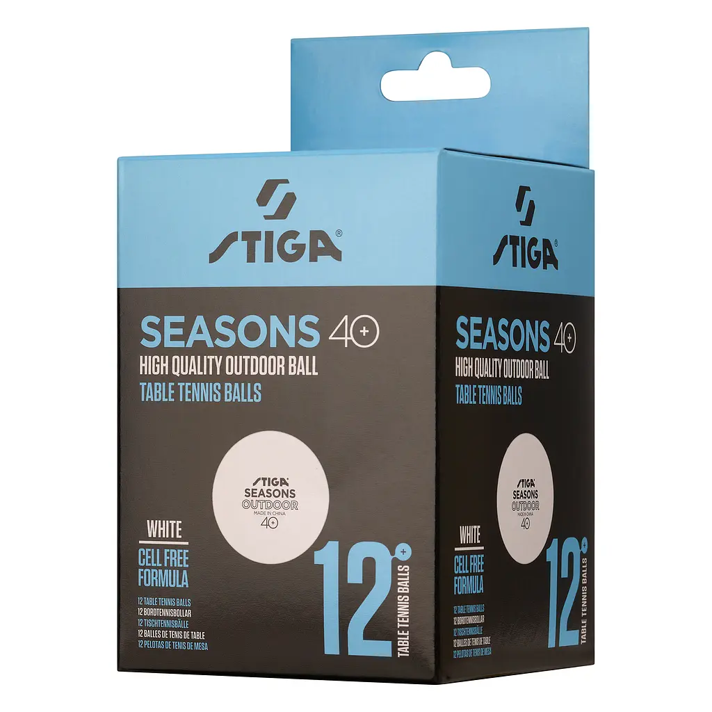 М'ячі для настільного тенісу Stiga Seasons, White 12 шт (1110-2810-12) - фото 3