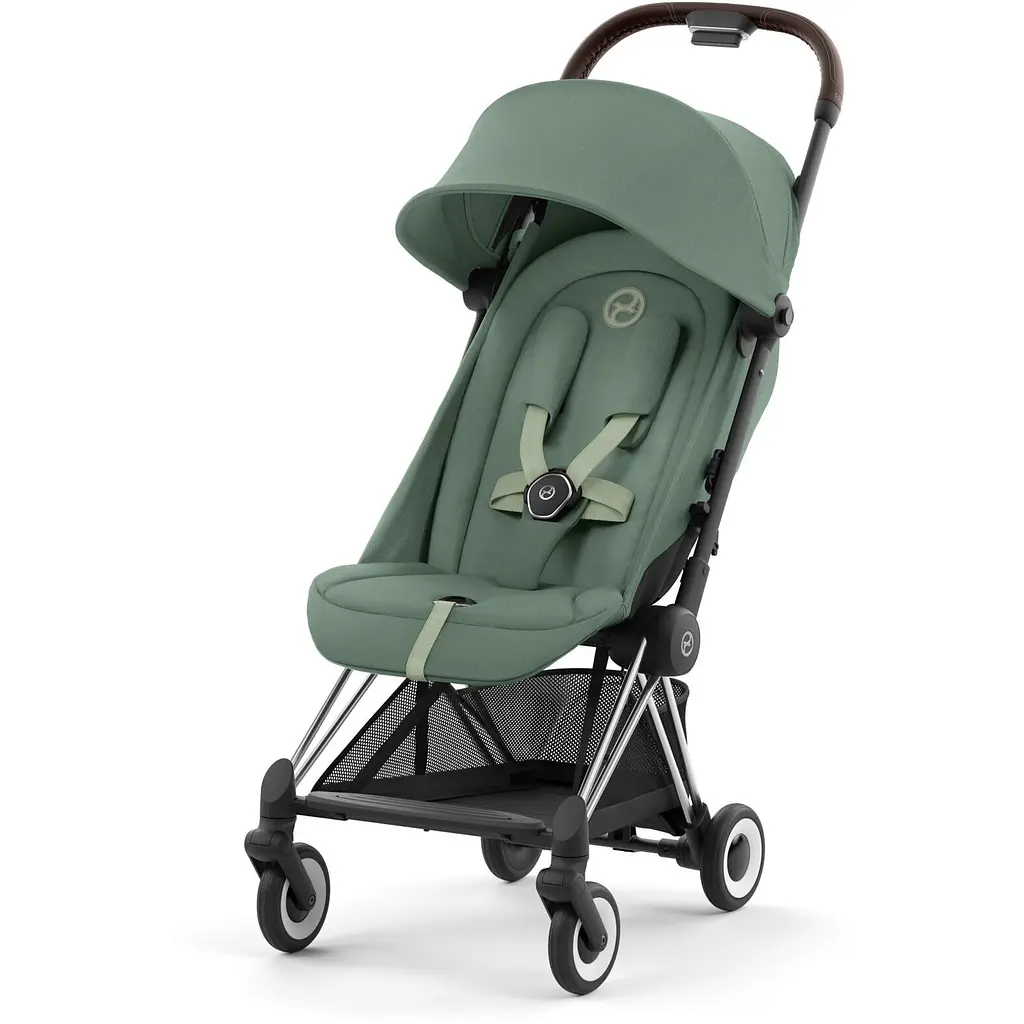 Коляска Cybex Coya Chrome Dark Brown Leaf Green  (522004425) - фото 2