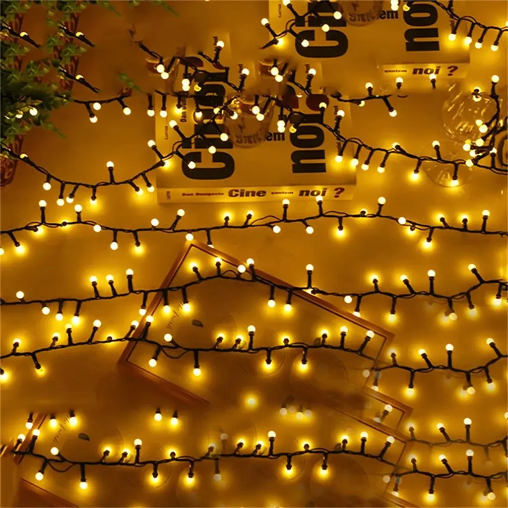 Світлодіодна гірлянда, 10 метрів, 220V, 480 leds, теплий білий (WLS-QX-DC2164W10) - фото 6