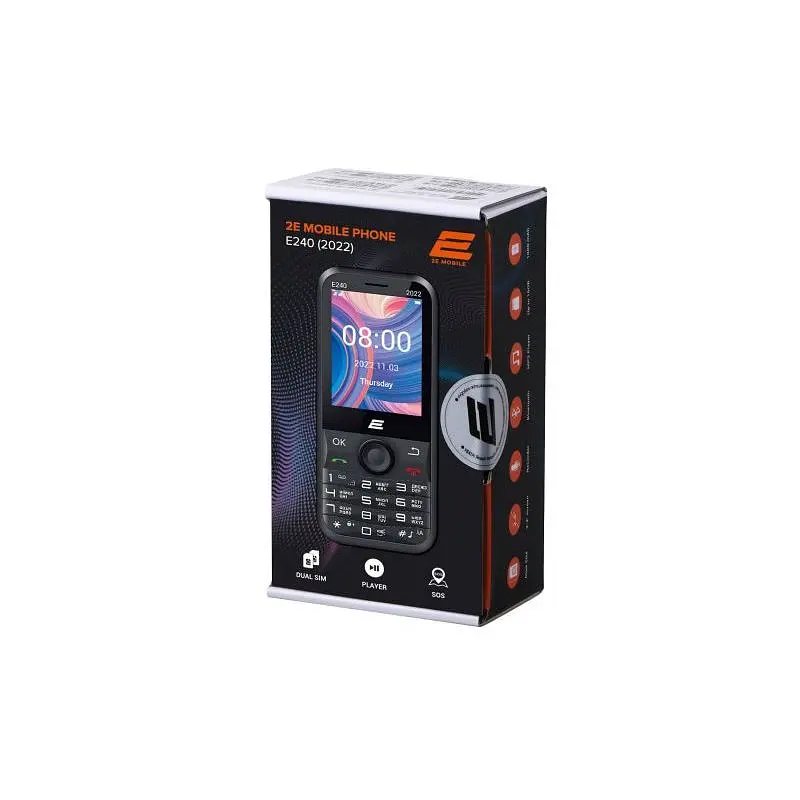 Мобільний телефон 2E E240 2022 2SIM Black - фото 9
