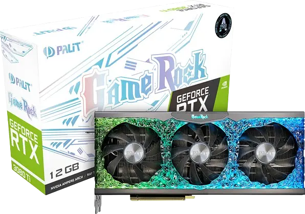 Відеокарта GeForce RTX 3080 Ti 12GB Palit GameRock OC (NED308TT19KB-1020G) Б/В