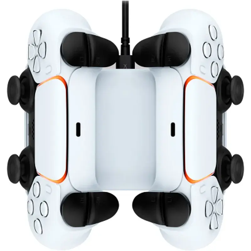 Зарядний пристрій HyperX ChargePlay Duo для PS5 DualSense White (51P68AA) - фото 2