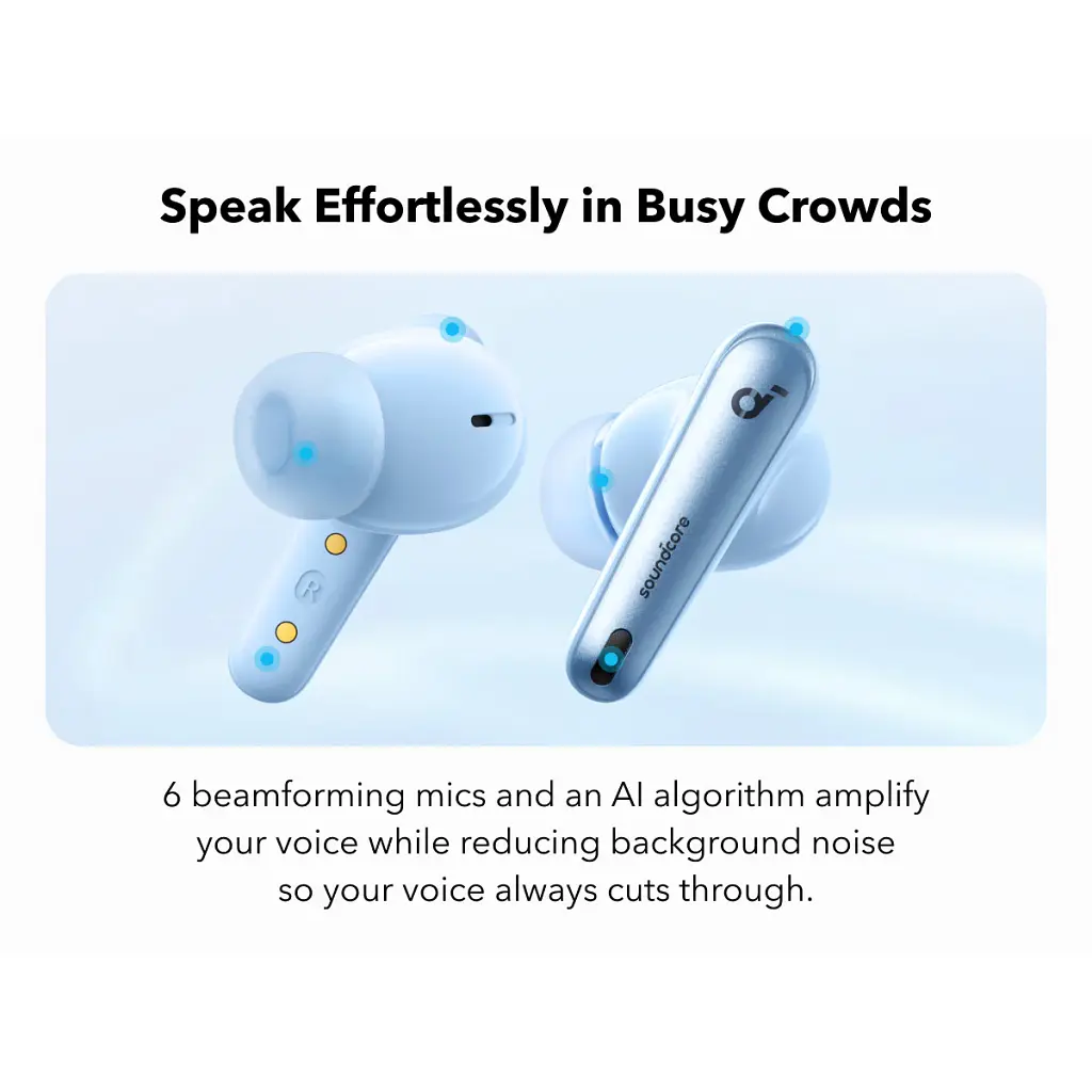 Гарнітура Anker SoundСore Liberty 4 NC Light Blue - фото 8