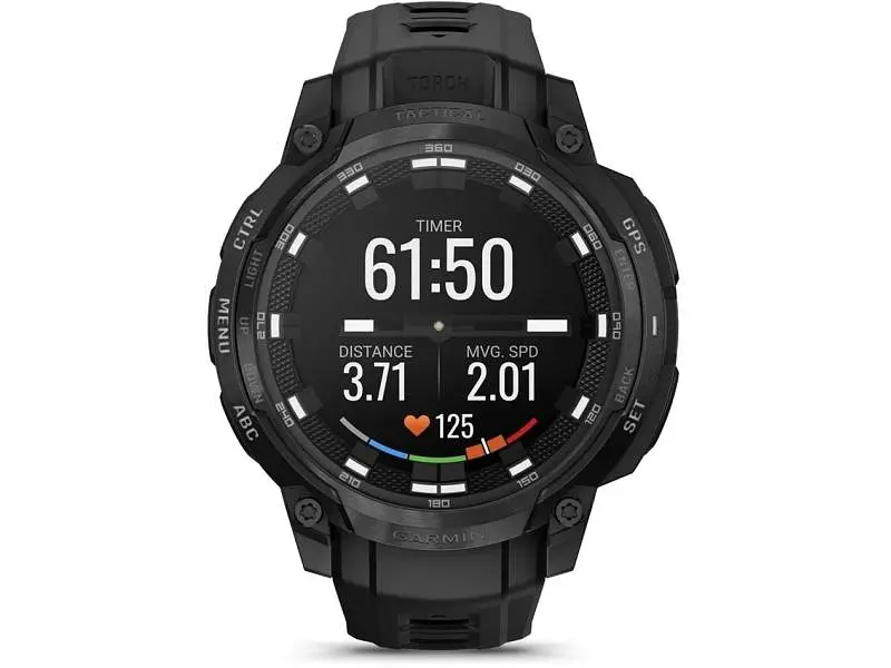 Смарт-годинник Garmin Instinct Crossover AMOLED Tactical Edition Black (010-03398-02, 010-03398-42) - фото 2