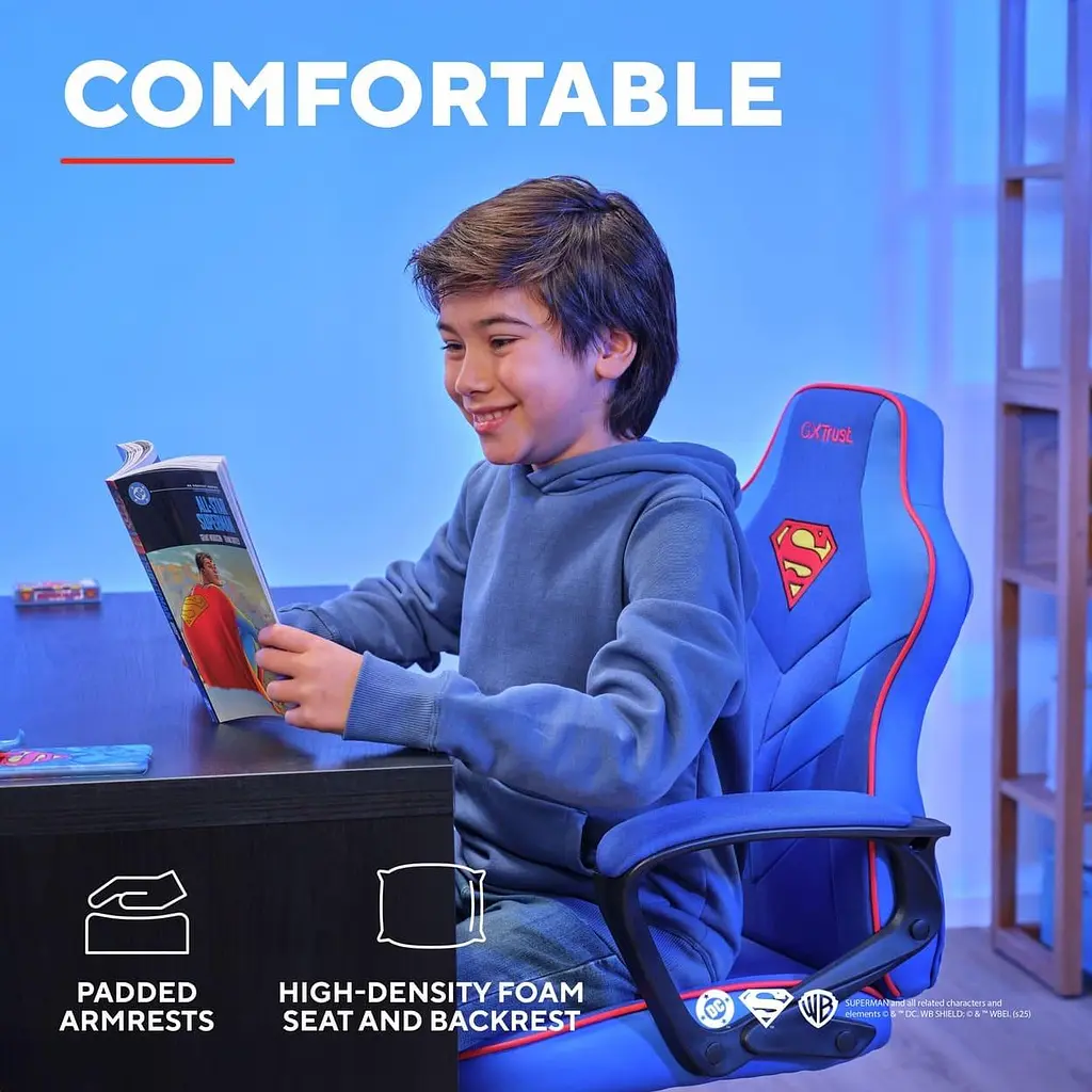 Ігрове крісло Trust GXT 703SM Revvo Foldable Armrests Blue (25741_TRUST) - фото 7