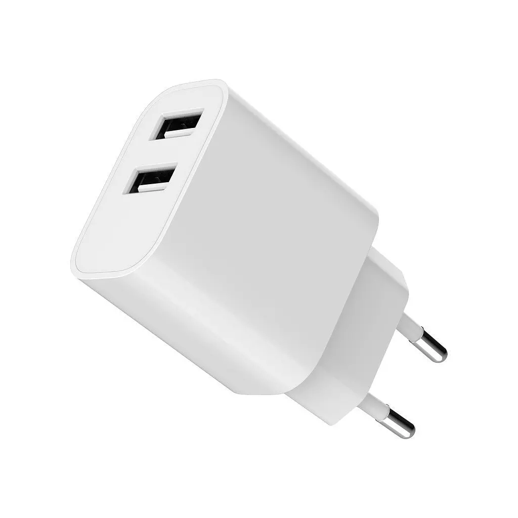 Зарядний пристрій Gembird 2xUSB-A 5 В / 2.4 А (12 Вт) білий (TA-UC-2A12-01) - фото 4