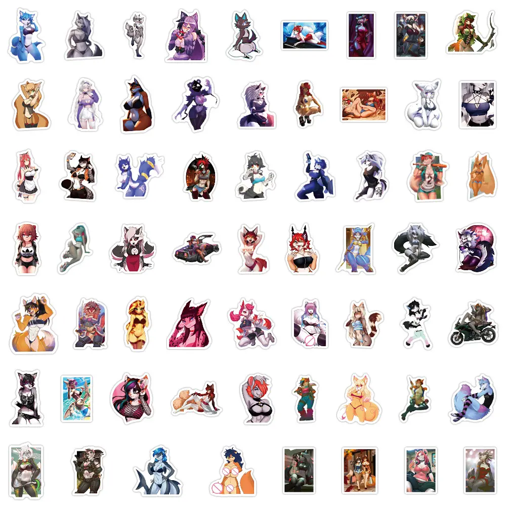 Стікерпак Фуррі Набір наклейок GeekLand Furry 60 штук - фото 2