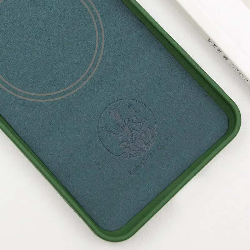 Чехол Silicone Cover Lakshmi Full Camera (AA) with MagFit для Google Pixel 8 Pro Зеленый / Dark green - фото 2