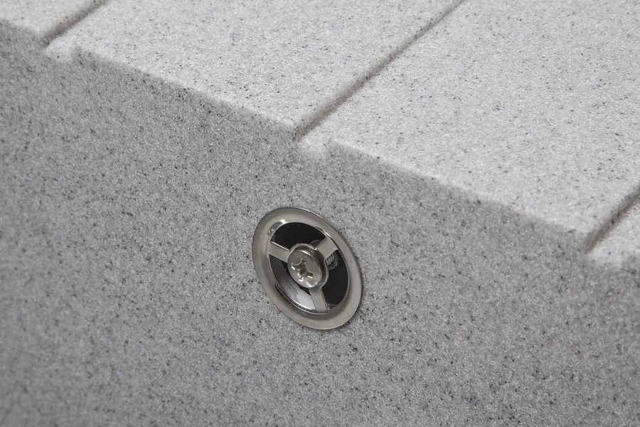 Каменная мойка Ventolux Silvia Gray Granit 620x500x200 мм - фото 6