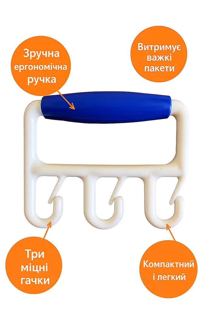 Універсальна ручка для перенесення пакетів та овочевих сіток Bag Buddy - фото 2