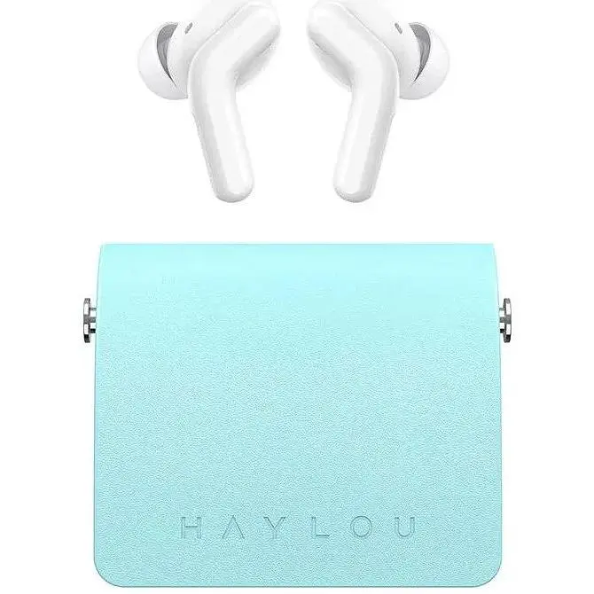 Беспроводные наушники Xiaomi Haylou T87 Lady Bag голубые - фото 2