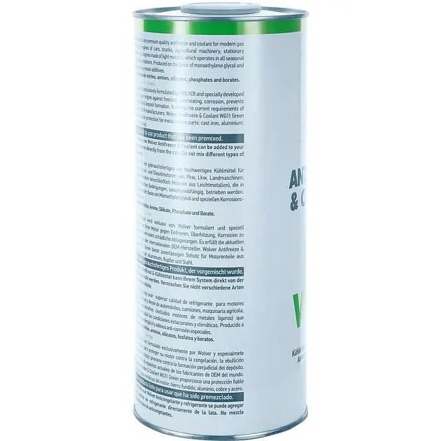 Антифриз Wolver Antifreeze & Coolant WG11 зеленый 1.5 л - фото 2
