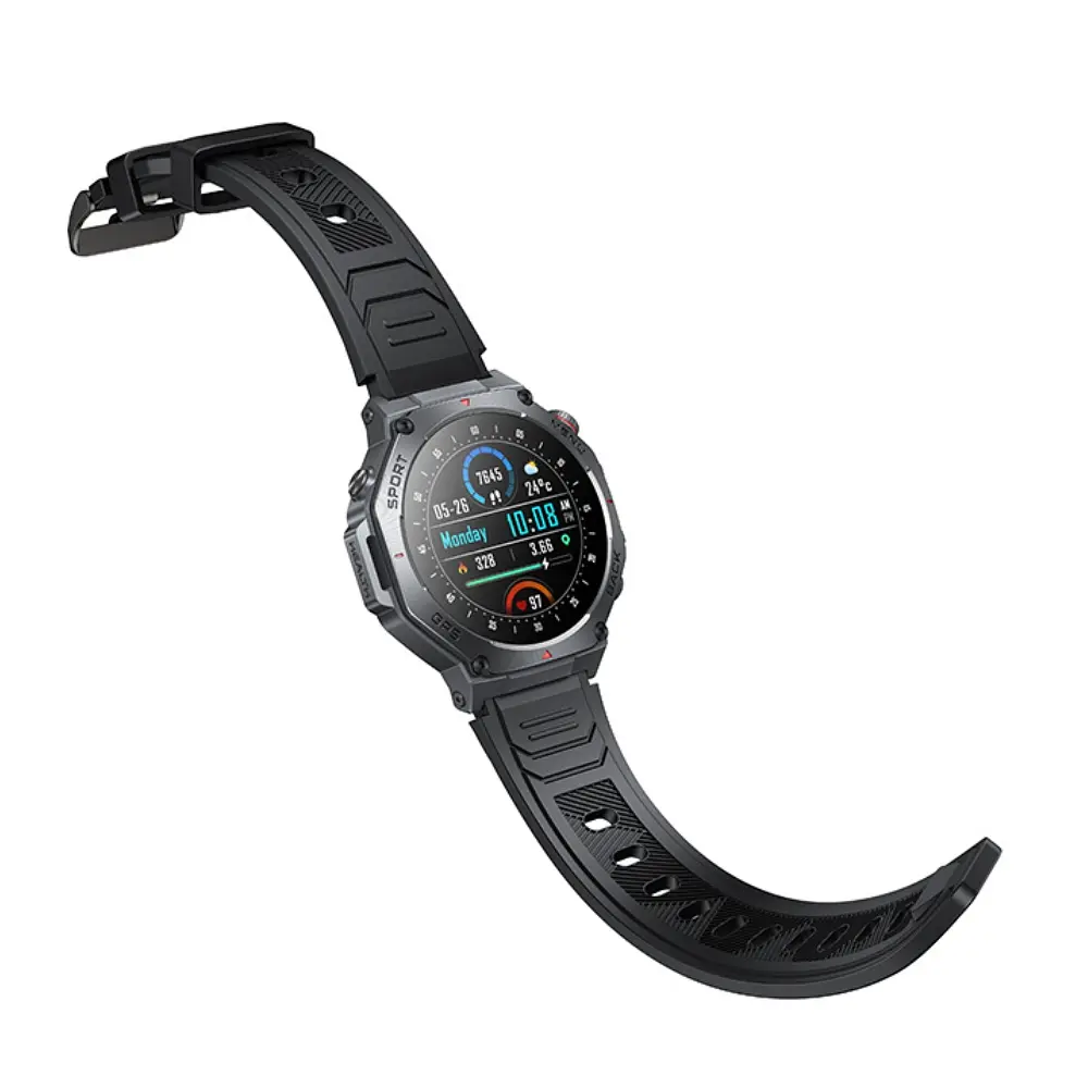 Смарт-годинник HOCO Y37 AMOLED 36mm. 520 mAh. GPS sports watch(call version) Black - фото 5