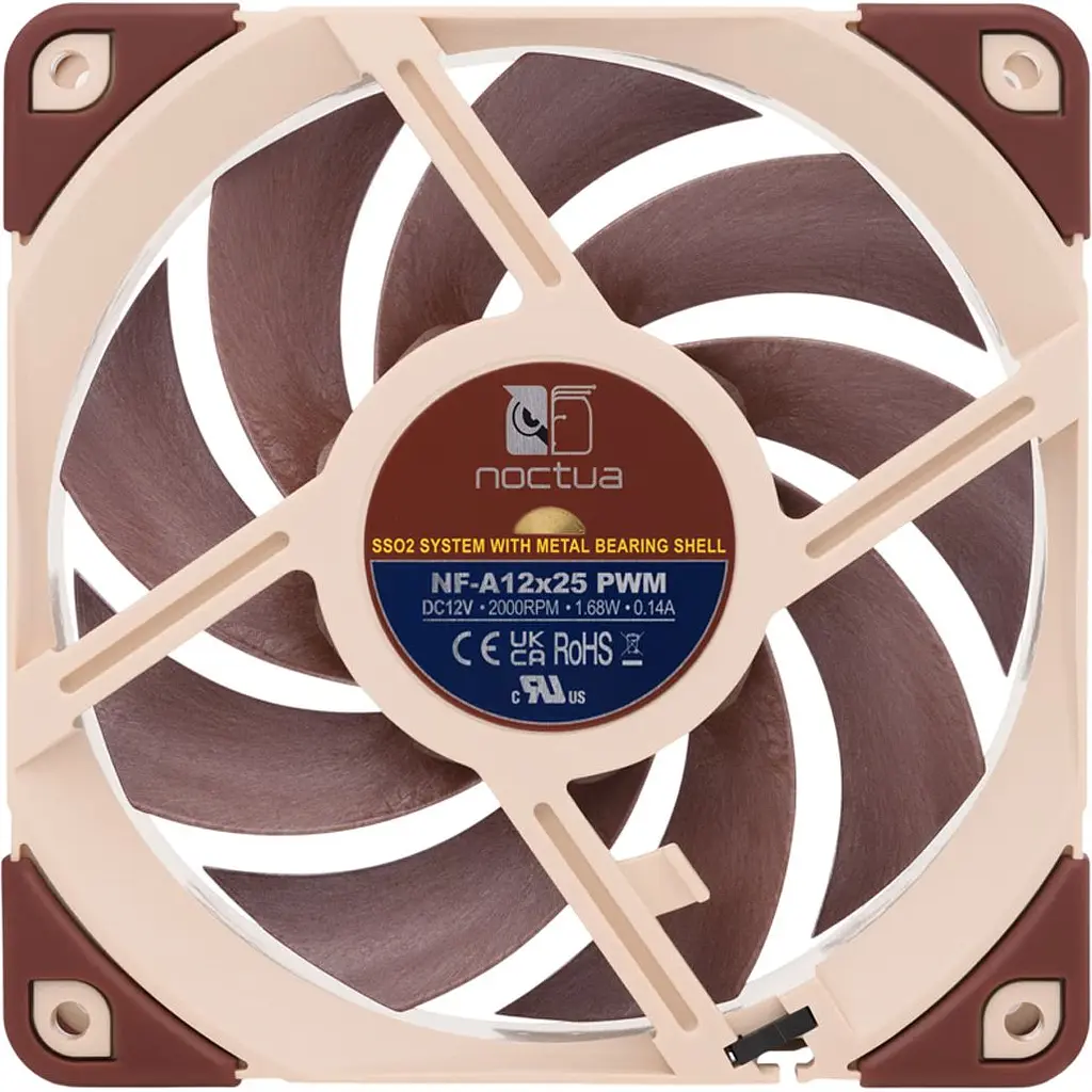 Корпусний вентилятор Noctua NF-A12X25 PWM [168024] - фото 3