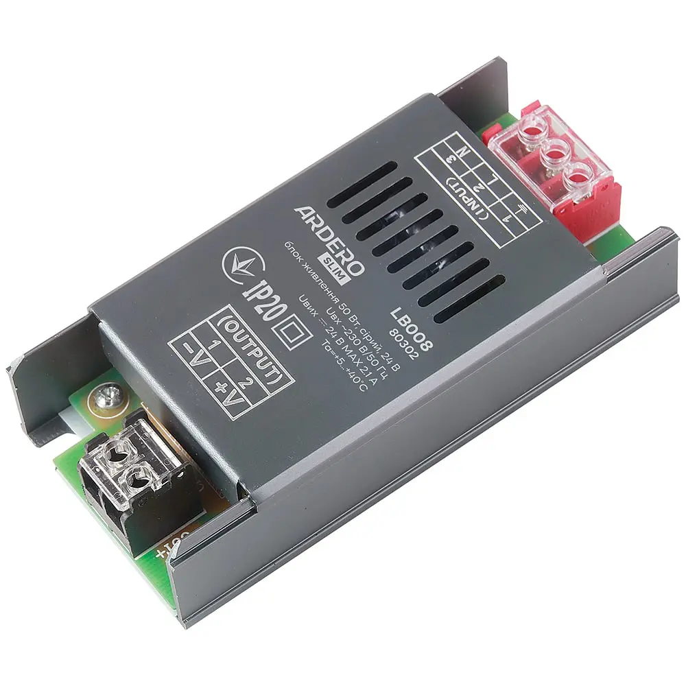 Блок питания для LED ленты Ardero LB008 24В 50Вт IP20 (80302) - фото 2