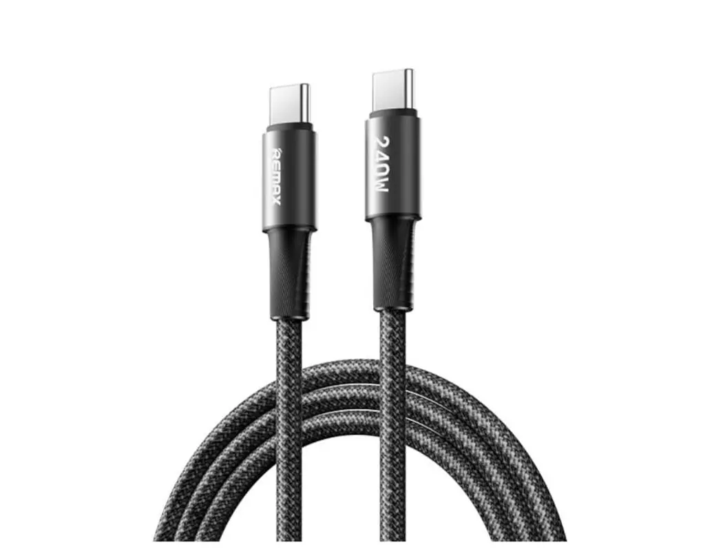 Кабель Remax CB25 1.2m 240w Type-C-Type-C Cable Black