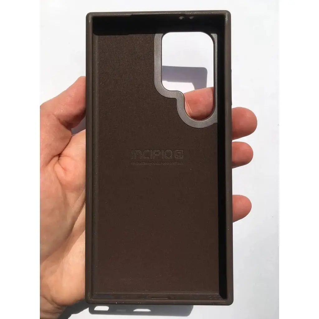 Оригінальний протиударний шкіряний чохол Samsung для Galaxy S24 Ultra Incipio Protective Leather Case Brown - фото 7